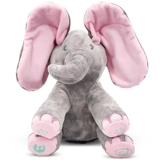 🐘 Evana – The Peek-a-Boo Singing Elephant Plushie!