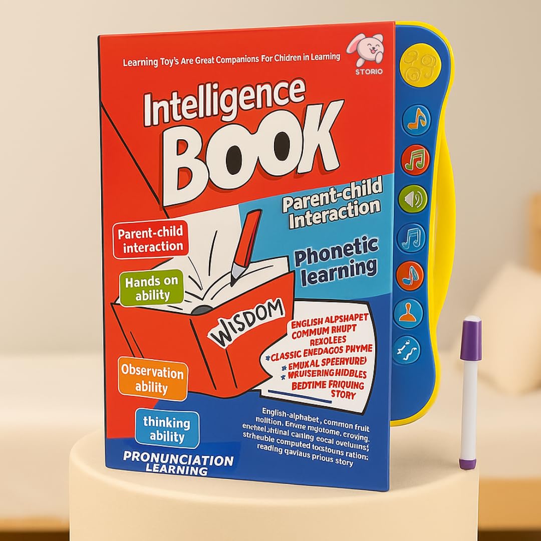 Intelligence Book | Interactive Book - Musical English Educational Phonetic Learning Book