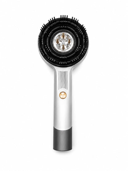 Electric Scalp Massager Comb with Hair Oil Applicator, 2-in-1 Hair & Scalp Care Device, IPX7 Waterproof Deep Shiatsu Massage Brush, Portable Rechargeable Hair Growth Stimulator, Stress Relief & Relaxation Tool for Men & Women (Glacier White)