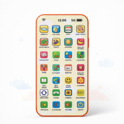 Neel Kids Mobile Phone Toy Kids Learning Musical Phone Toy with 28 Interactive Functions Hindi & English Toddler Learning Phone for Boys & Girls Age 2+