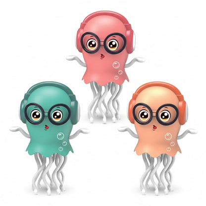 Sparshs Dancing Jellyfish Toy for Kids - Interactive Musical Crawling with LED Lights, 360° Rotation, Obstacle Avoidance - Educational Sensory for Baby Boys Girls 1+ Year Birthday Gift