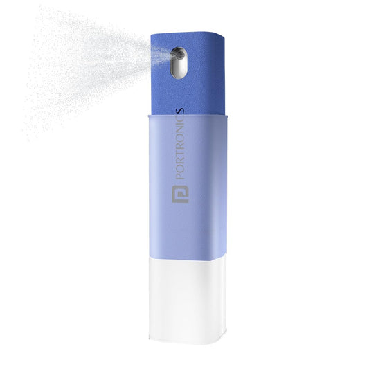 Portronics Swipe 2 Screen Cleaner & Duster with Refillable Spray Bottle, Chemical Free for Monitors & Laptop Screen, Smartphones & Tablets(Blue)