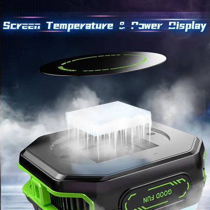 Smart AI Mobile Phone Gaming Cooler | for Instant Cooling Comes with Advanced Chip, Perfect for Gaming,Long Filming Sessions & Live Streaming | Gaming Cooler (MIL JS86)