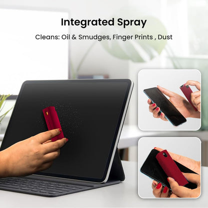 Portronics Swipe 2 Screen Cleaner & Duster with Refillable Spray Bottle, Chemical Free for Monitors & Laptop Screen, Smartphones & Tablets(Blue)