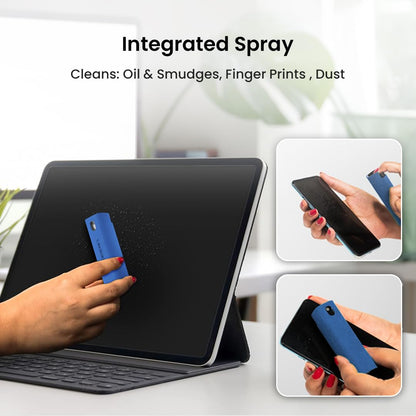 Portronics Swipe 2 Screen Cleaner & Duster with Refillable Spray Bottle, Chemical Free for Monitors & Laptop Screen, Smartphones & Tablets(Blue)