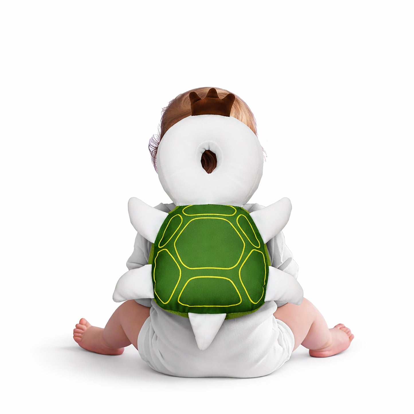 Baby Head Protector Backpack Cushion – Turtle Design | Anti-Fall Head Safety Pad for Babies | Soft Plush Toddler Head Protection Guard for Crawling & Walking (6–24 Months)