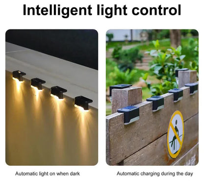 GLUN® Deck Solar Light, Rechargeable LED Decorative Lamp, Solar Panel Lights for Outdoor Decks, Railing, Stairs, Step, with IP65 Protection Wide Angle Lighting Pack of 1