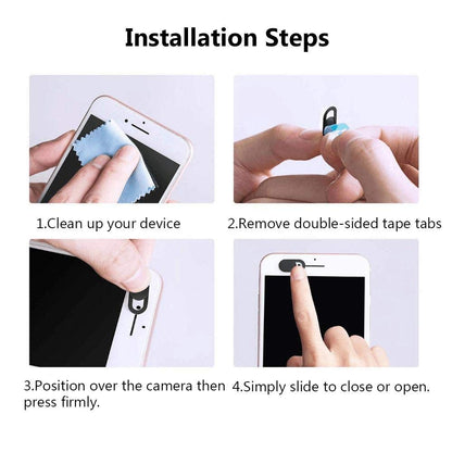 6 Pack Ultra Thin 0.03inch Web Camera Cover Slide with Strong Adhesive for Laptop Desktop PC Macboook Pro iMac Mac Mini Computer Smartphone
