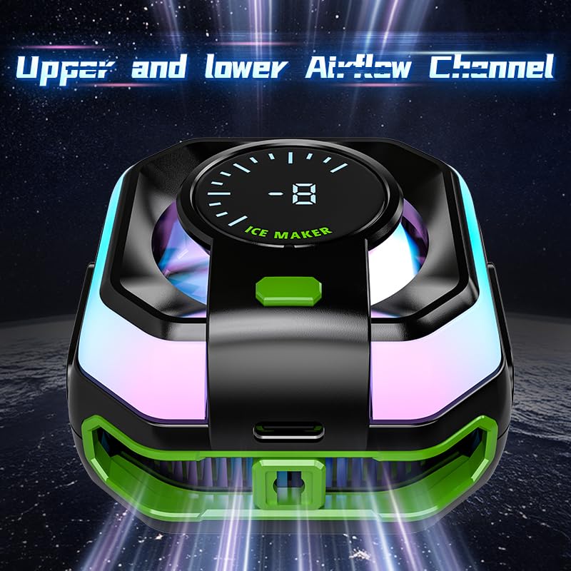 Smart AI Mobile Phone Gaming Cooler | for Instant Cooling Comes with Advanced Chip, Perfect for Gaming,Long Filming Sessions & Live Streaming | Gaming Cooler (MIL JS86)