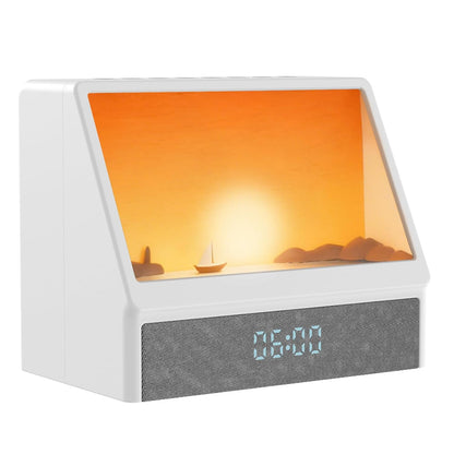 Flymiro Sunrise Alarm Clock with Wake Up Light | White Noise Machine, Bluetooth Speaker