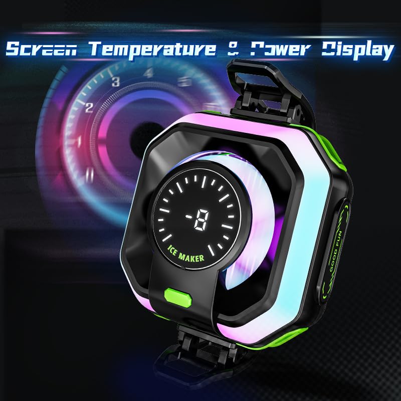 Smart AI Mobile Phone Gaming Cooler | for Instant Cooling Comes with Advanced Chip, Perfect for Gaming,Long Filming Sessions & Live Streaming | Gaming Cooler (MIL JS86)
