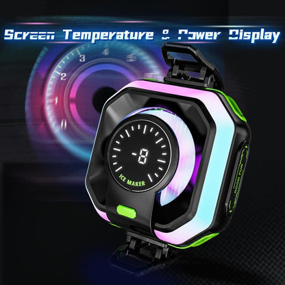 Smart AI Mobile Phone Gaming Cooler | for Instant Cooling Comes with Advanced Chip, Perfect for Gaming,Long Filming Sessions & Live Streaming | Gaming Cooler (MIL JS86)