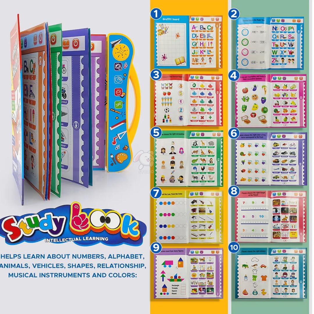 Intelligence Book | Interactive Book - Musical English Educational Phonetic Learning Book