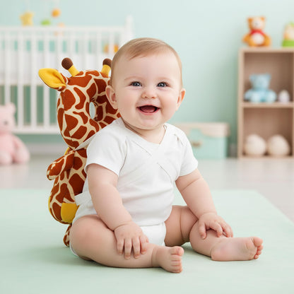 Baby Head Protector Backpack Cushion – Turtle Design | Anti-Fall Head Safety Pad for Babies | Soft Plush Toddler Head Protection Guard for Crawling & Walking (6–24 Months)