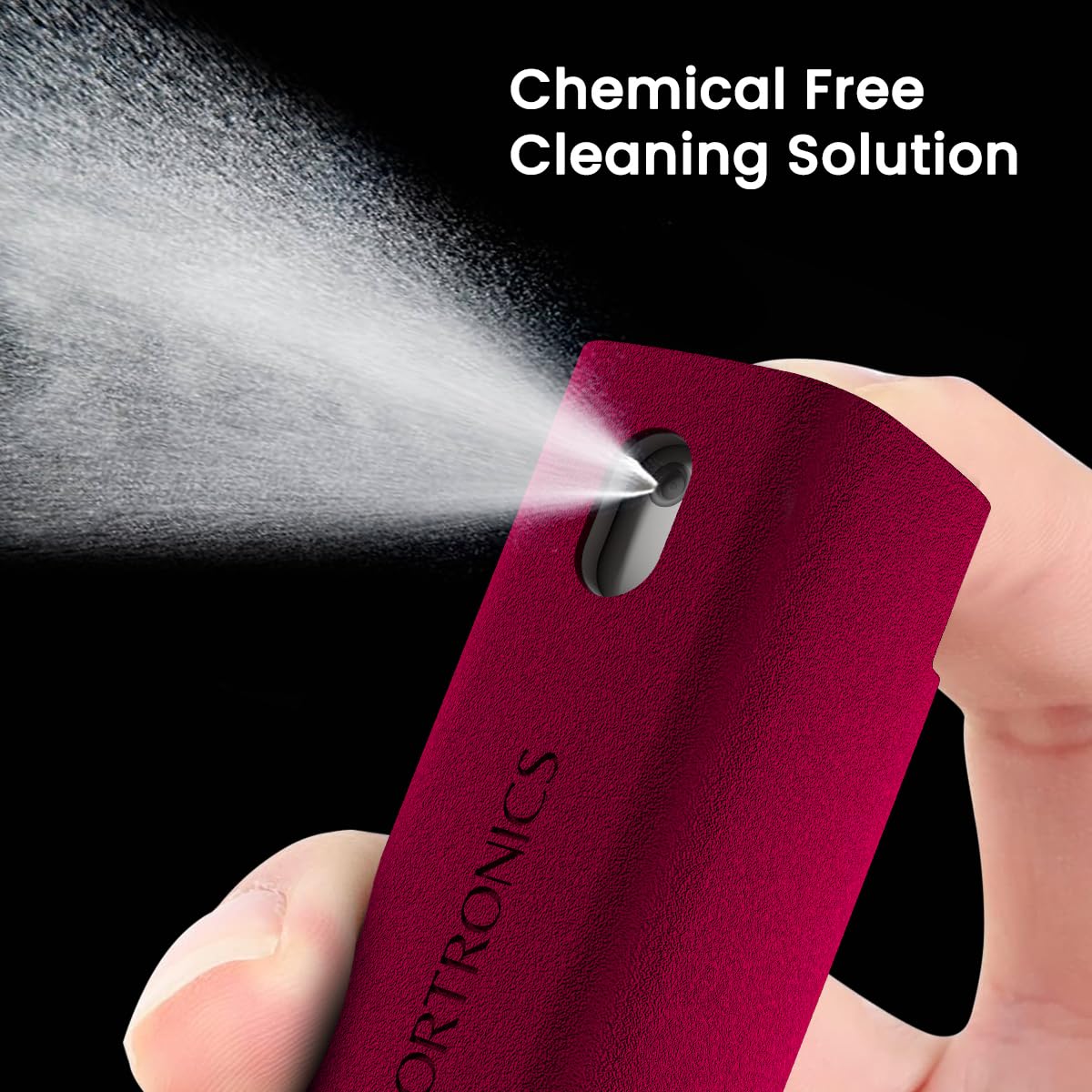 Portronics Swipe 2 Screen Cleaner & Duster with Refillable Spray Bottle, Chemical Free for Monitors & Laptop Screen, Smartphones & Tablets(Blue)