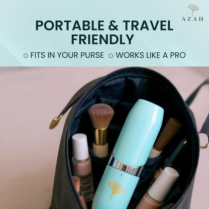 Azah Facial Hair Removal Machine | Electric Face Trimmer for Woman | Quick, Instant, Gentle & Painless Face Hair Remover for Women | Face, Upper Lips, Chin, Peach Fuzz and Eyebrow Trimmer
