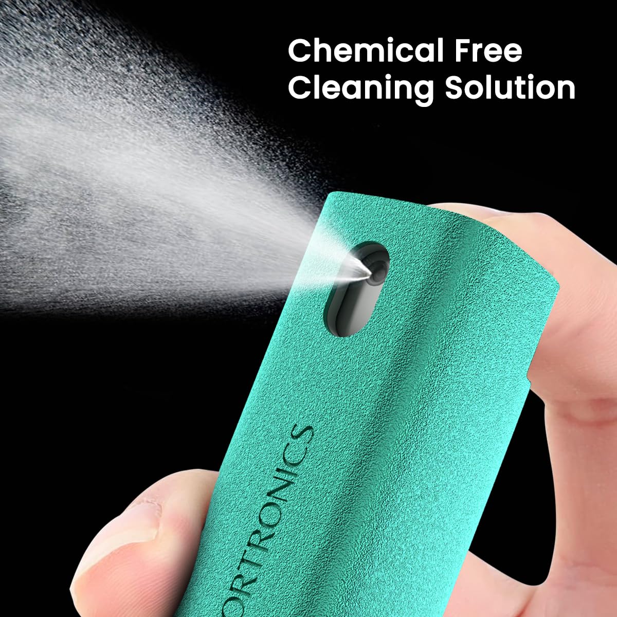 Portronics Swipe 2 Screen Cleaner & Duster with Refillable Spray Bottle, Chemical Free for Monitors & Laptop Screen, Smartphones & Tablets(Blue)
