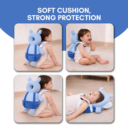 Baby Head Protector Backpack Cushion – Turtle Design | Anti-Fall Head Safety Pad for Babies | Soft Plush Toddler Head Protection Guard for Crawling & Walking (6–24 Months)