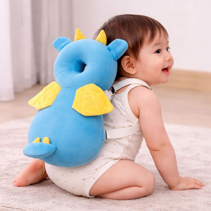 Baby Head Protector Backpack Cushion – Turtle Design | Anti-Fall Head Safety Pad for Babies | Soft Plush Toddler Head Protection Guard for Crawling & Walking (6–24 Months)