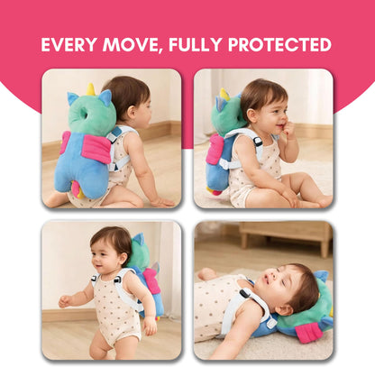 Baby Head Protector Backpack Cushion – Turtle Design | Anti-Fall Head Safety Pad for Babies | Soft Plush Toddler Head Protection Guard for Crawling & Walking (6–24 Months)