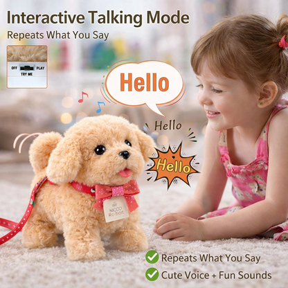 Pup Electronic Plush Puppy Interactive Toys | Walks, Barks, Shake Tail