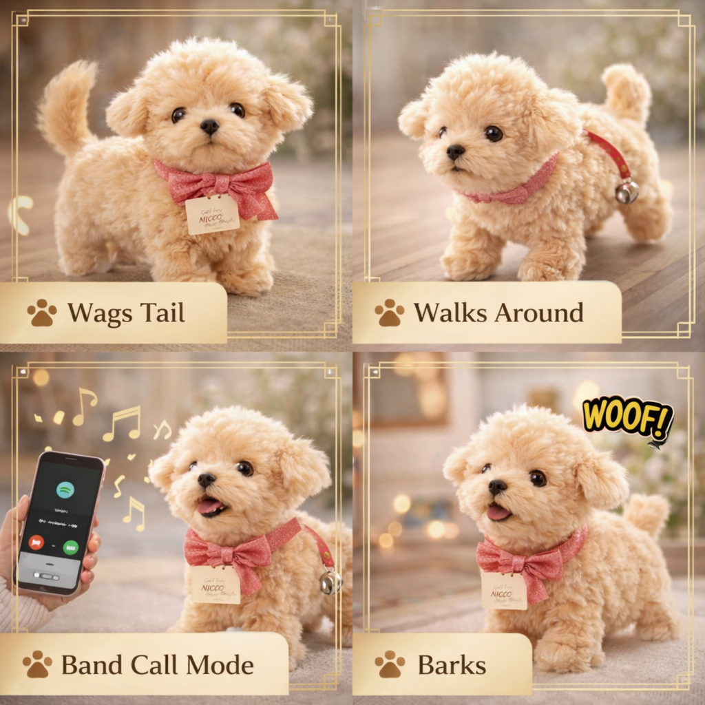 Pup Electronic Plush Puppy Interactive Toys | Walks, Barks, Shake Tail