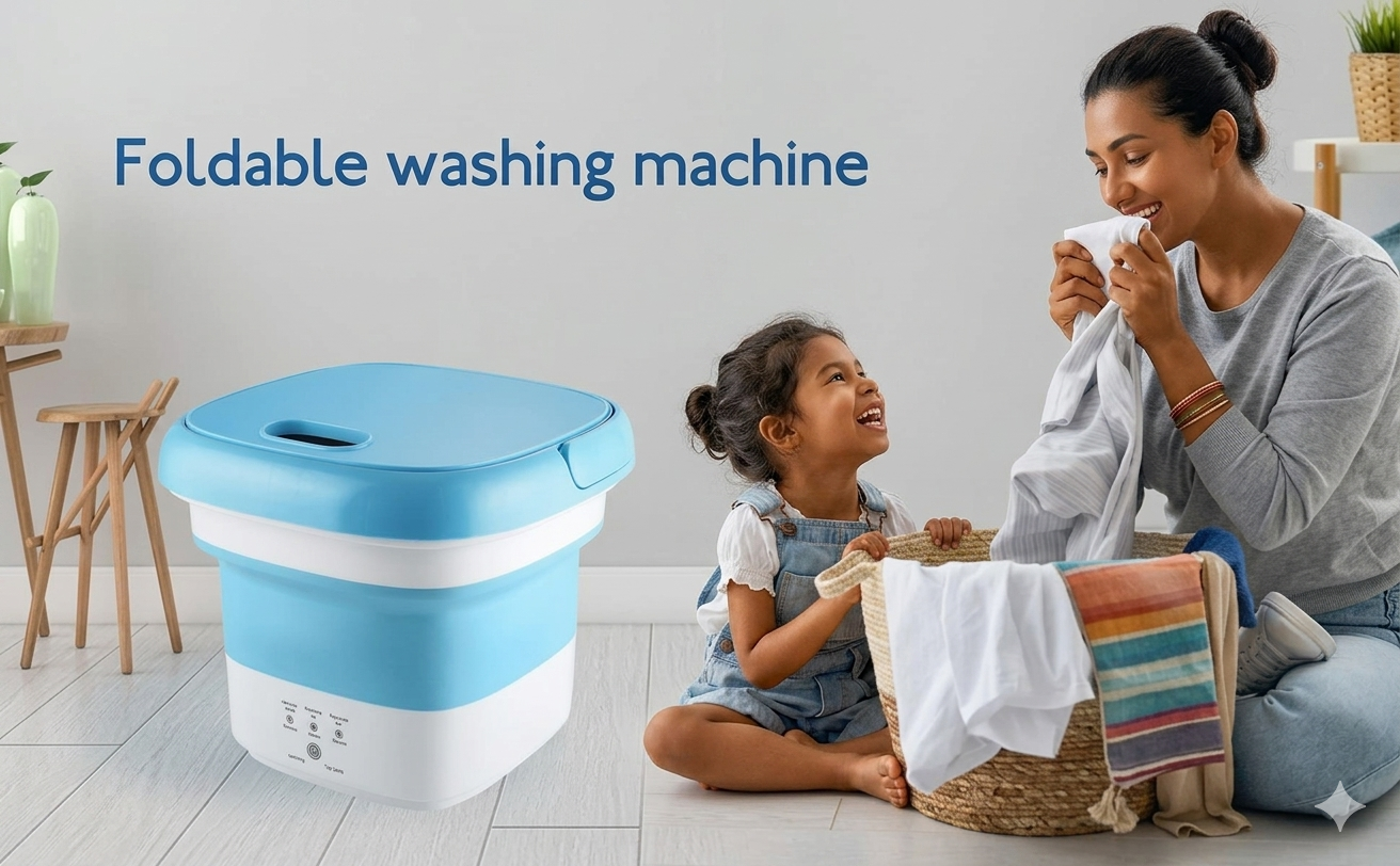 Foldable washing machine