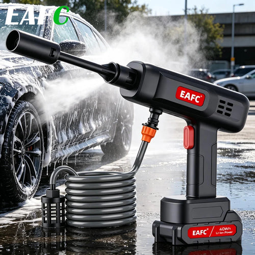 60Bar Cordless Pressure Washer, 600W Powerful Wireless Jet Wash with 20000mAh Li-ion Battery, 4 Spray Modes Portable Power Cleaner for Car Washing, Garden Patio & Outdoor Deep Cleaning