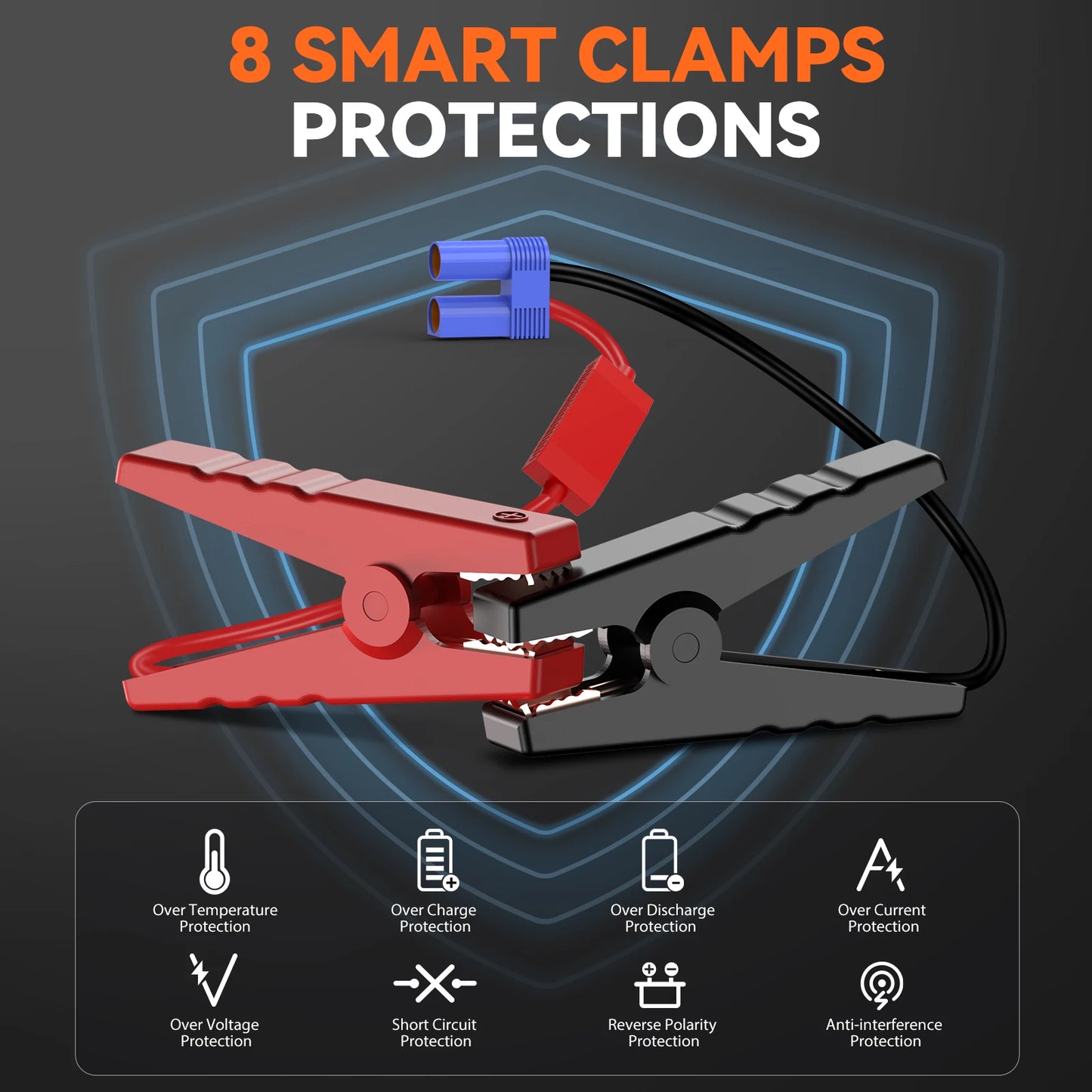 BIUBLE Car Jump Starter 3000A Peak 25000mAh 12V Auto Booster Battery Charger Jumper Box Power Bank Car Battery Starter