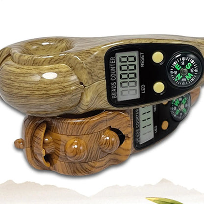 Digital Beads Counter With Compass Handheld Electronic Digital Counter Prayer Manual Counting Ball Counter Hand Tool