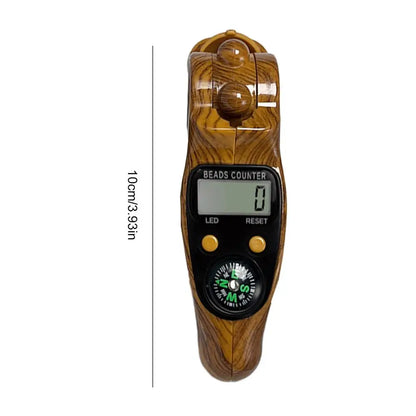 Digital Beads Counter With Compass Handheld Electronic Digital Counter Prayer Manual Counting Ball Counter Hand Tool