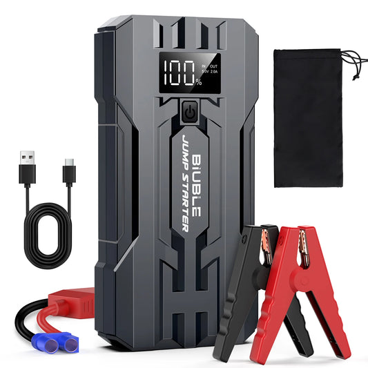 BIUBLE Car Jump Starter 3000A Peak 25000mAh 12V Auto Booster Battery Charger Jumper Box Power Bank Car Battery Starter