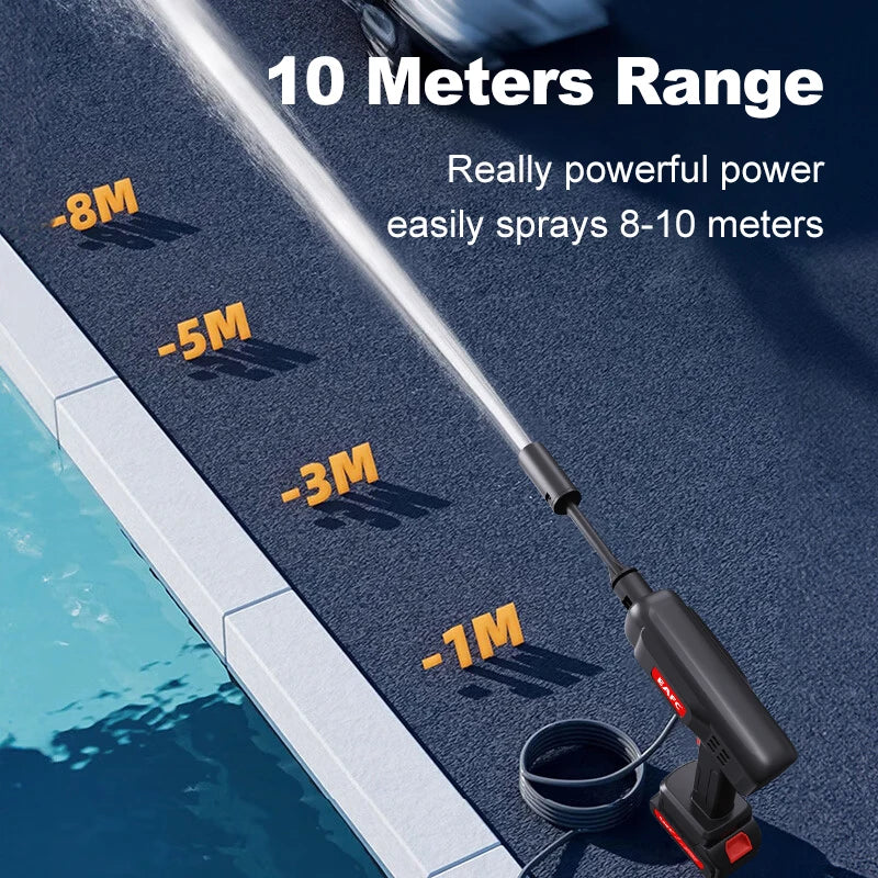 60Bar Cordless Pressure Washer, 600W Powerful Wireless Jet Wash with 20000mAh Li-ion Battery, 4 Spray Modes Portable Power Cleaner for Car Washing, Garden Patio & Outdoor Deep Cleaning