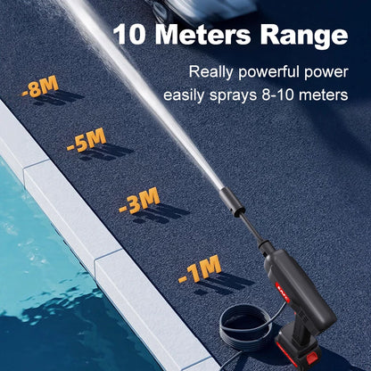 60Bar Cordless Pressure Washer, 600W Powerful Wireless Jet Wash with 20000mAh Li-ion Battery, 4 Spray Modes Portable Power Cleaner for Car Washing, Garden Patio & Outdoor Deep Cleaning