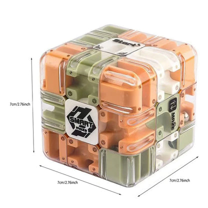 3D Labyrinth Puzzles Maze Cube Puzzle Gravity Three-Dimensional Brain Teaser Ball for Stress Relief Game Gift for Adults Teens