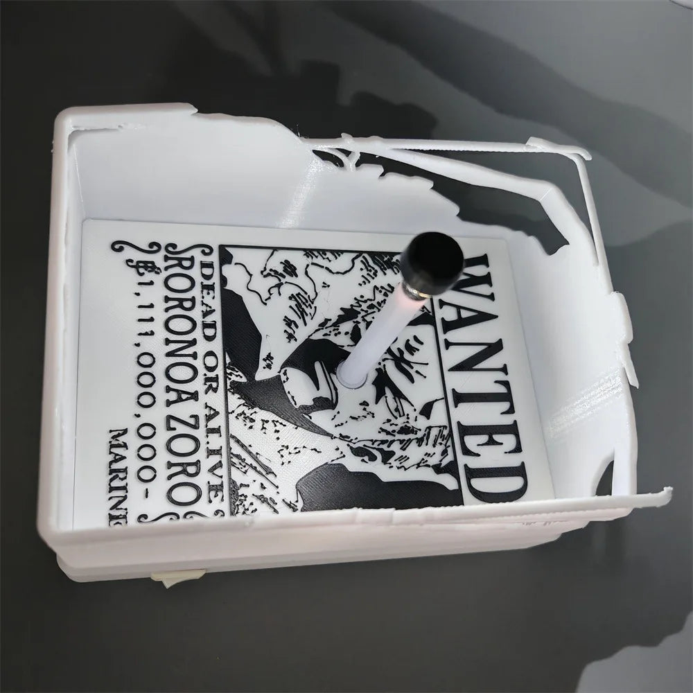 New Anime One Piece Roronoa Zoro Wall Lamp Toy Luffy Goku Shadow Light Projector Lamp Creative Anime Peripherals Collection Gift