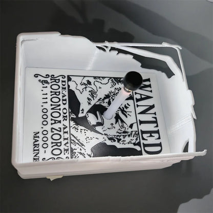 New Anime One Piece Roronoa Zoro Wall Lamp Toy Luffy Goku Shadow Light Projector Lamp Creative Anime Peripherals Collection Gift