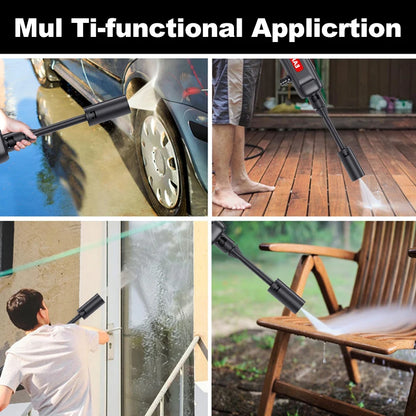 60Bar Cordless Pressure Washer, 600W Powerful Wireless Jet Wash with 20000mAh Li-ion Battery, 4 Spray Modes Portable Power Cleaner for Car Washing, Garden Patio & Outdoor Deep Cleaning