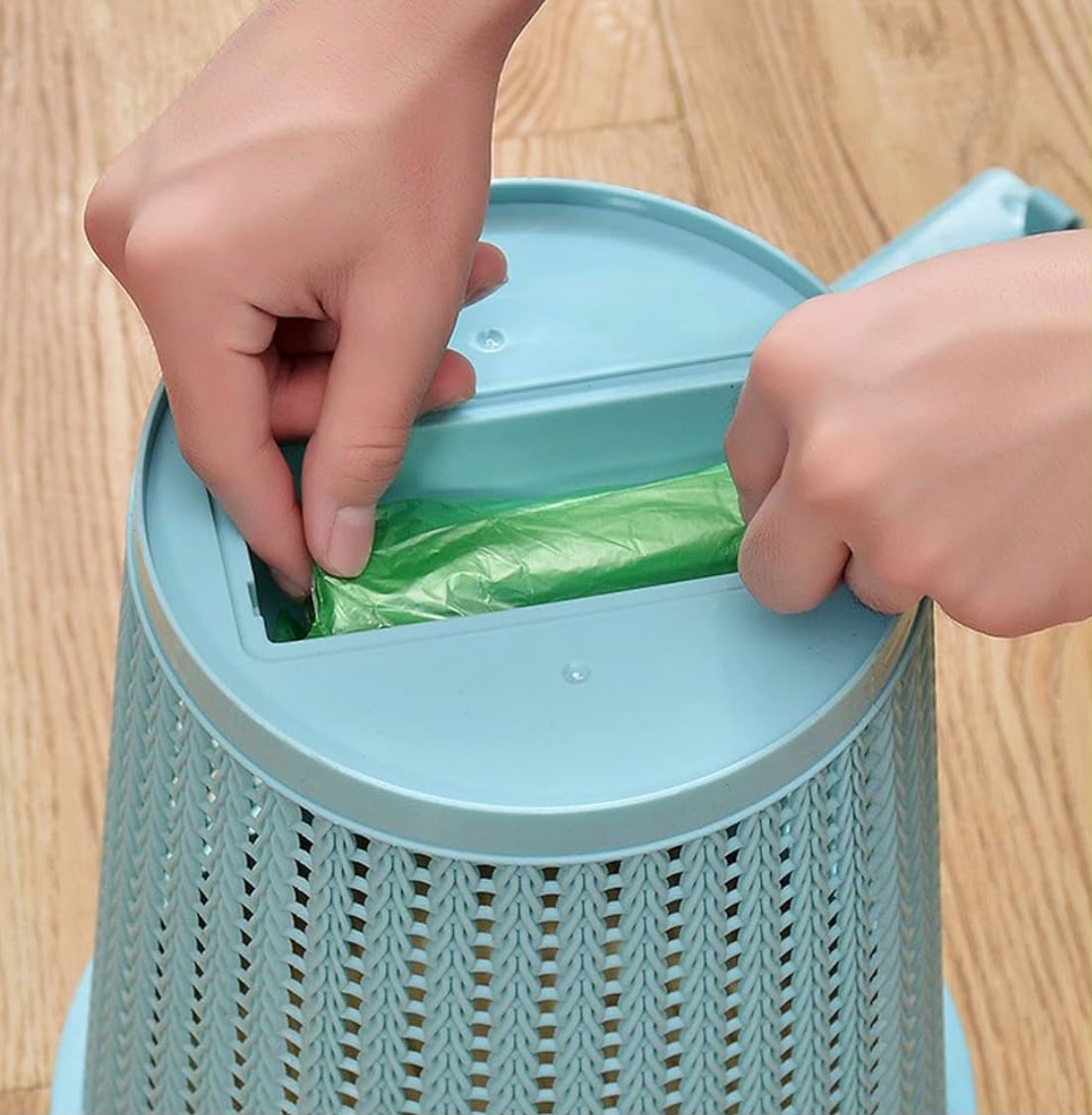 100/300/500PCS Black Disposable Garbage Bag Roll Up Plastic Garbage Bag for Household Kitchen Bathroom Travel