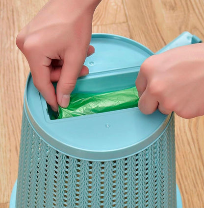 100/300/500PCS Black Disposable Garbage Bag Roll Up Plastic Garbage Bag for Household Kitchen Bathroom Travel