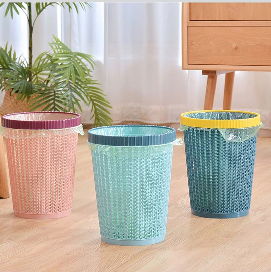 100/300/500PCS Black Disposable Garbage Bag Roll Up Plastic Garbage Bag for Household Kitchen Bathroom Travel